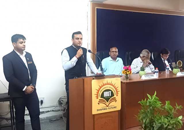 Seminar on "Impact of US Trade Policy on Stock Markets" at HRIT University, Ghaziabad 